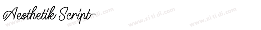 Aesthetik Script字体转换